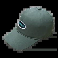 Yüksek profilli taç nakışlı logo şapkası pamuklu ter bantı ile