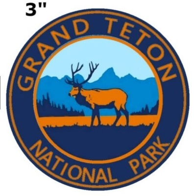 Grand Teton Ulusal Parkı İşlemeli Yama Demiri / Sırtı Dikmek