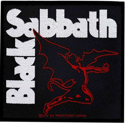 Black Sabbath Özel Dokuma Yamalar 80mm Çap 8C Velcro Ataşmanı