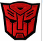 Merrow Kenar İşlemeli Logo Yama Transformers Kırmızı Autobot Film Film Logosu