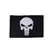 Kafatası Bayrağı Punisher Rocker İşlemeli Demir On Yamalar Ön Biker Yelek Mini Yama