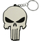 Özel Kauçuk PVC Anahtarlık Promosyon Hediye Marvel Punisher Logo Yumuşak Dokunuş