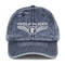 Tasarım ve kumaşla özel nakışlı logo şapkası Vintage Pamuk Twill Klasik Beyzbol Şapkası