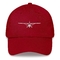 Uçak tasarımı nakışlı sıkıntılı şapka nakışlı logo beyzbol şapkası