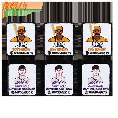 Karıştırılmış Border Custom Iron on Embroidered Patches Kişiselleştirilmiş ve Özel Yapılmış