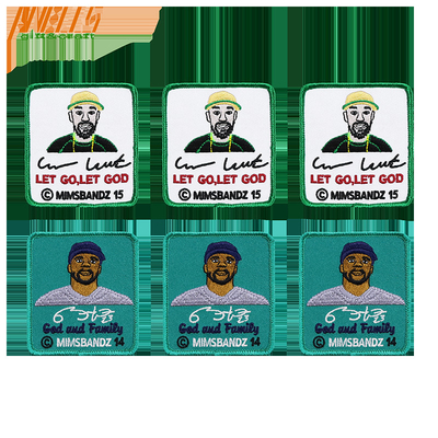 Baseball şapkası için ısmarlama tasarımlı nakış yama OEM ODM