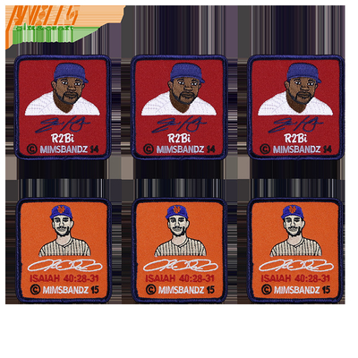 Baseball şapkası için ısmarlama tasarımlı nakış yama OEM ODM