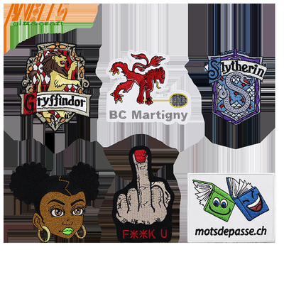 Özel nakış Patches Iron On Merrowed Border ve Özel Tasarım