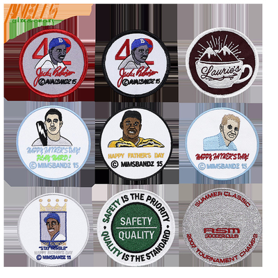 Özel nakış Patches Iron On Merrowed Border ve Özel Tasarım