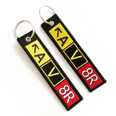 İşletme marka ihtiyaçları için özelleştirilebilir 130*30mm nakış logo tasarımı