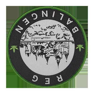 Custom Cool Morale Designer Şapka Kumaş Dokunmuş Rozetler Ceketler için yamalar Şapka Giyim