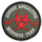 Twill% 75 İşlemeli Rozet Yamaları Zombie Apocalypse Response Team