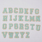 DIY Dekorasyon Demir On Şönil Mektup Yamaları 0.8mm-3.5mm Lazer Kesim Kenarı