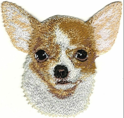 3.25" Chihuahua Portre Köpek Irk Nakış Yama