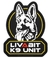 LIVABIT K9 Birim Köpek Simgesi Moral PVC Yama Kanca Ve Döngü Taktik Yamalar