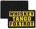 Viski Tango Foxtrot WTF 3D PVC Yama Taktik Askeri 3D Yamalar Pantone Rengi