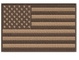 Dimi Kumaş Amerikan Bayrağı İşlemeli Yama Demir ABD Çöl Tan Hafif Omuz ABD Üzerinde