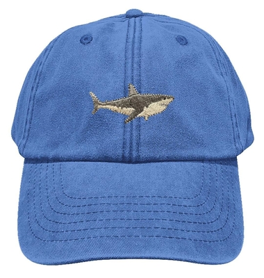 Logo Rengi Büyük Beyaz Köpekbalığı Beyzbol Şapkası Nakışlı Logo Şapkası
