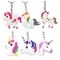 PVC Kauçuk Unicorn Yumuşak Oyuncak Anahtarlık PMS Renkli Özel Boyut Dört Bağlantı Eklentisi