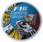 İşlemeli Yamalarda 4 `` F-16 Fighting Falcon Iron