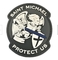 Saint Michael Bizi Koruyun Özel PVC Moral Yamaları Velcro Eklenti 10C